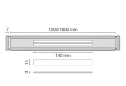 Genomskärningsritning KERDI-LINE-VARIO-COVE 5