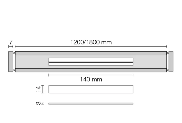 Doorsnedetekening KERDI-LINE-VARIO-COVE 5