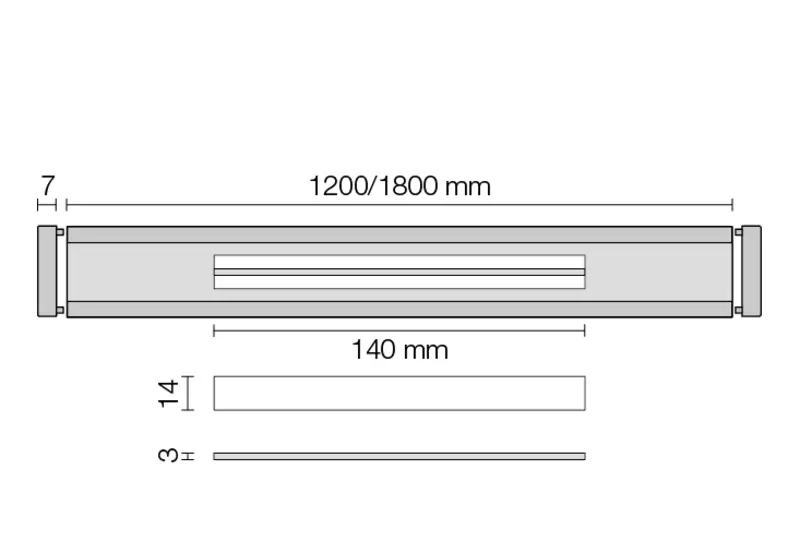 Genomskärningsritning KERDI-LINE-VARIO-COVE 5
