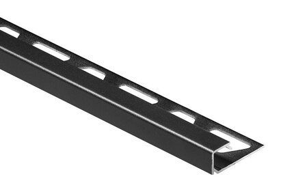 QUADEC SQUARE EDGE TRIM 5/16" ALUM MATTE BLK 10'