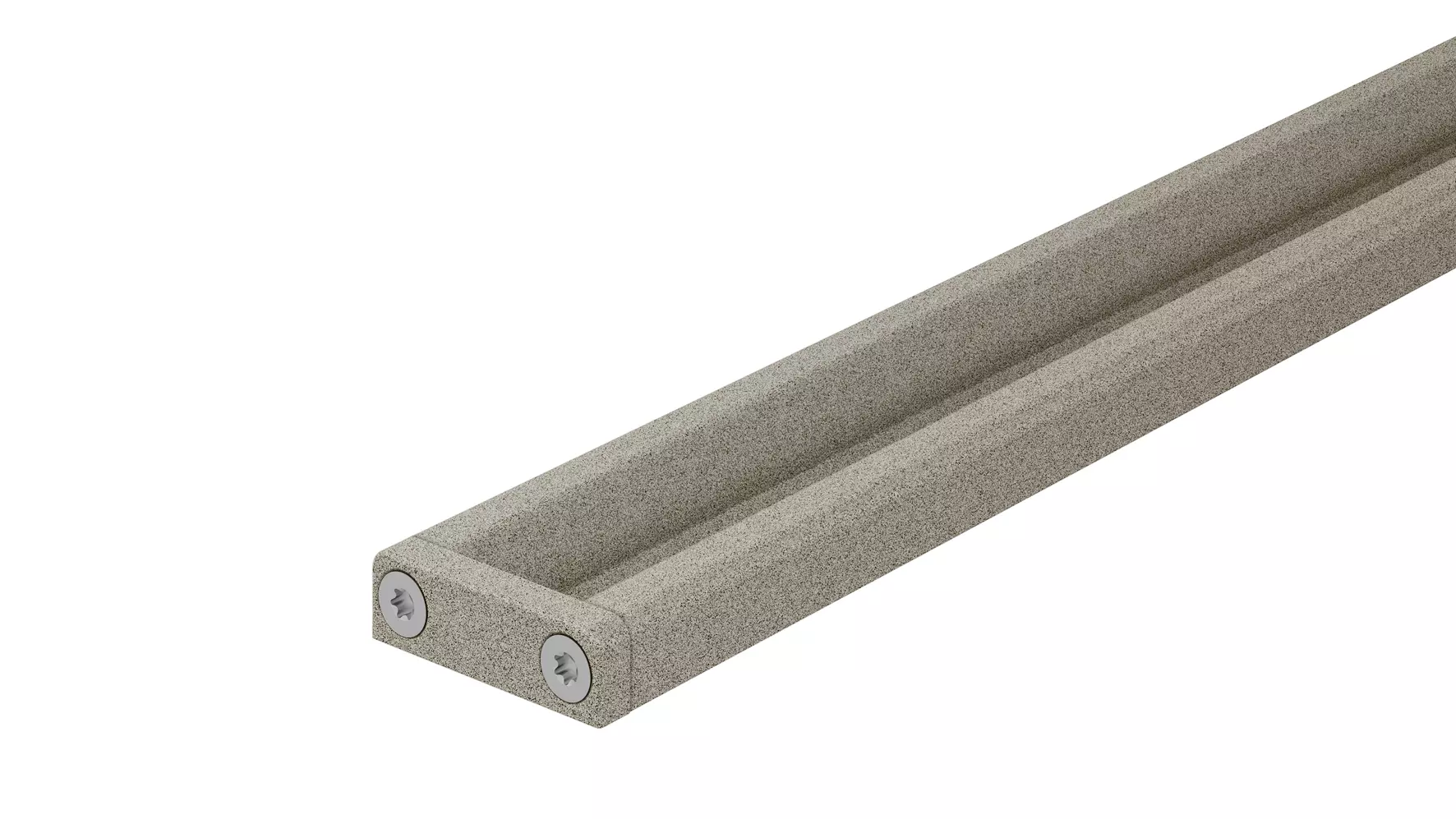 Douchegoot Schl&uuml;ter-KERDI-LINE-VARIO COVE in structuur-gecoat aluminium TSSG steengrijs