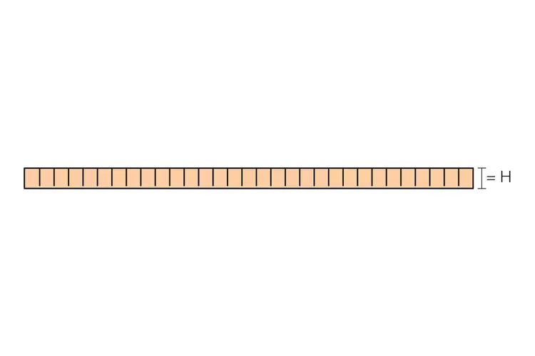 Genomskärningsritning KERDI-BOARD-V 1