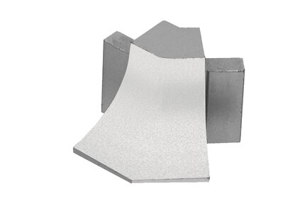 DILEX-AHKA ESQ EXT 135° ALUM BLANCO MATE