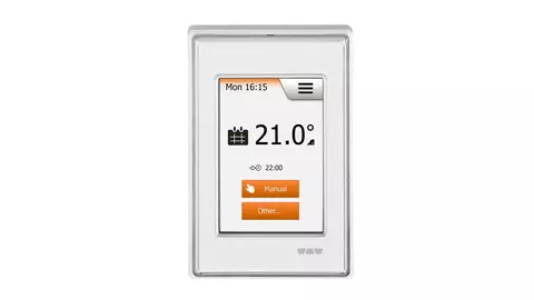 Thermostaat met touch-display voor DITRA-HEAT-E.