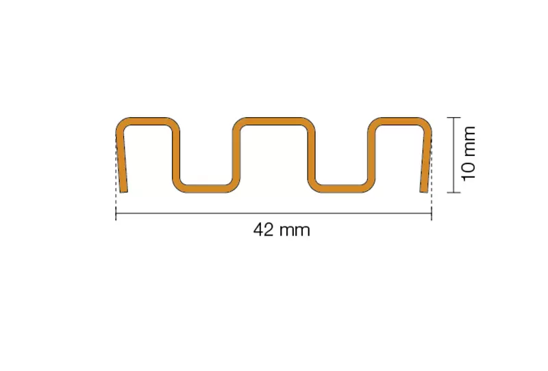 Genomskärningsritning KERDI-LINE-VARIO-WAVE 5