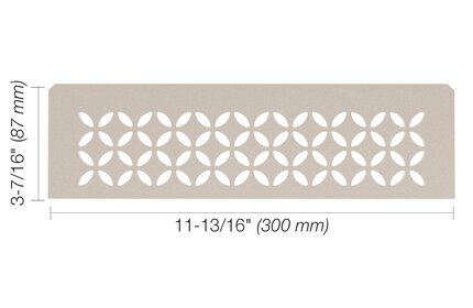 SHELF NICHO RECTANG FLORAL CREMA