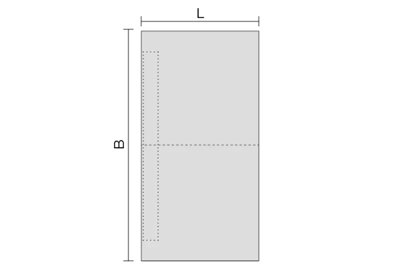 Genomskärningsritning KERDI-SHOWER-LTS 2
