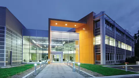 Foto del nuevo edificio administrativo en Canad&aacute;