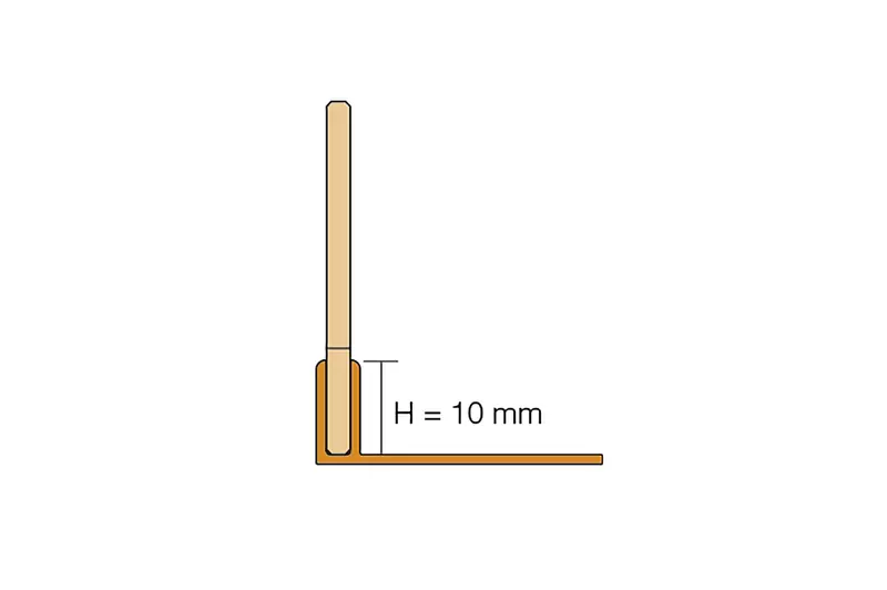 Genomskärningsritning SHOWERPROFILE-S 3