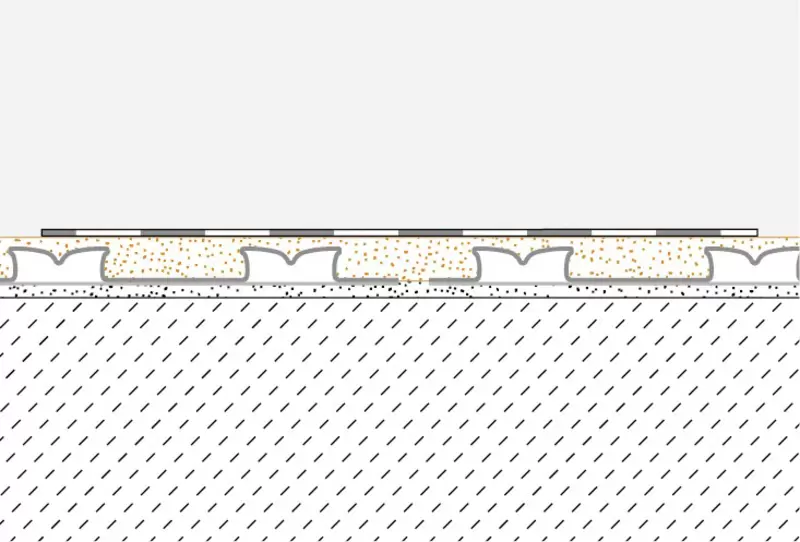 Genomskärningsritning KERDI-COLL 1