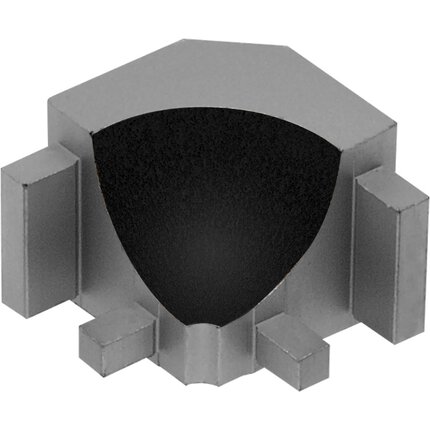 DILEX-AHK COIN INT 90° ALUM NOIR MAT