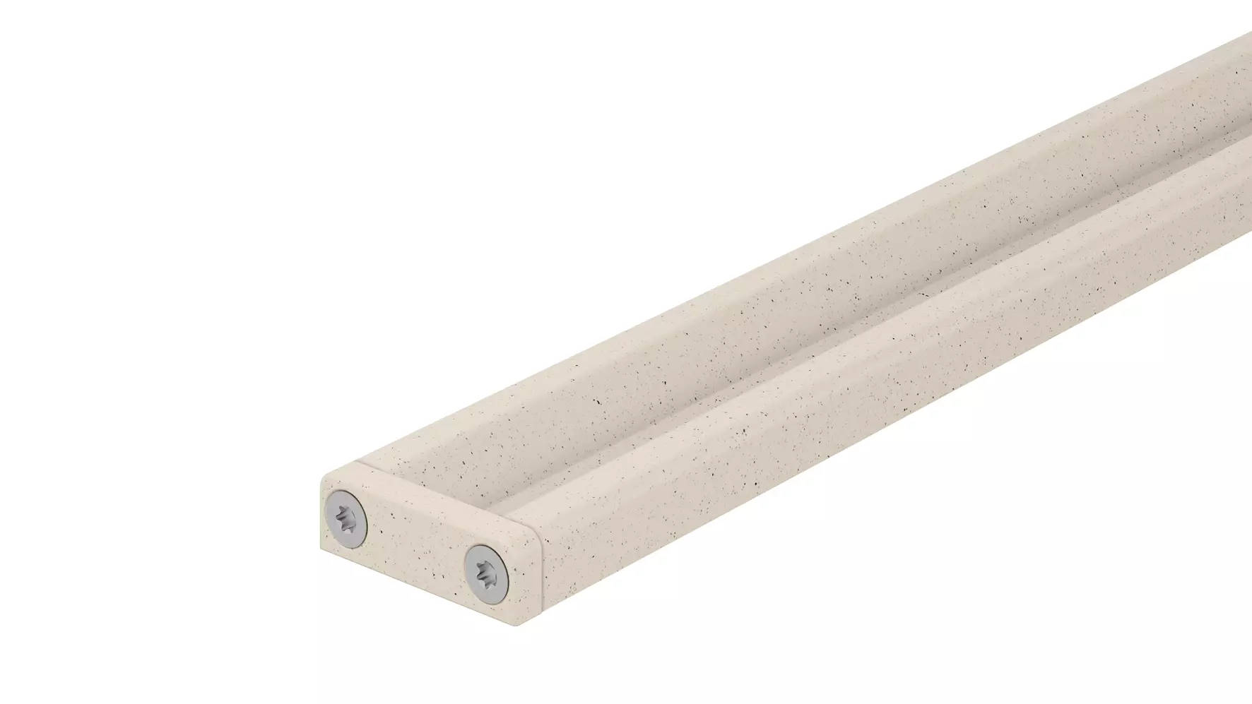 Douchegoot Schl&uuml;ter-KERDI-LINE-VARIO COVE in structuur-gecoat aluminium TSI ivoor