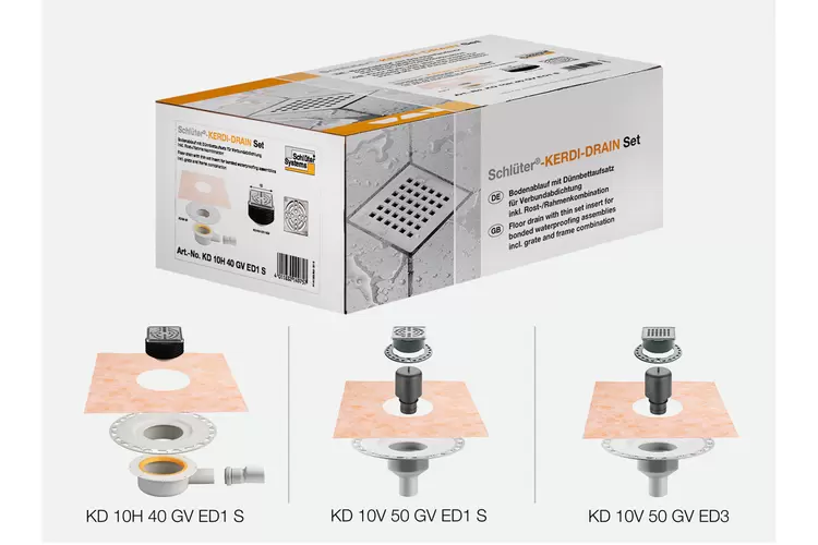 Ürün fotoğrafı KERDI-DRAIN-SETS INDOOR 2