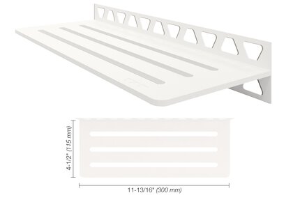 SHELF ESTANTE DE PARED RECTANG WAVE BLANCO MATE