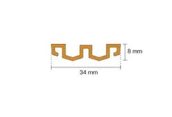 Genomskärningsritning KERDI-LINE-VARIO-WAVE 3