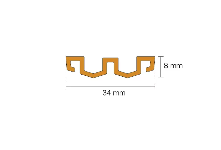 Doorsnedetekening KERDI-LINE-VARIO-WAVE 3