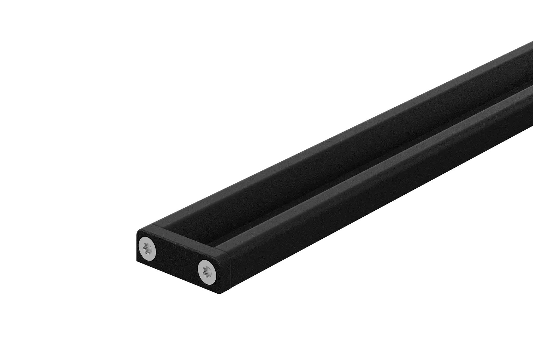Photo du caniveau filant KERDI-LINE-VARIO COVE en finition TRENDLINE MGS, noir graphite mat, sur fond blanc