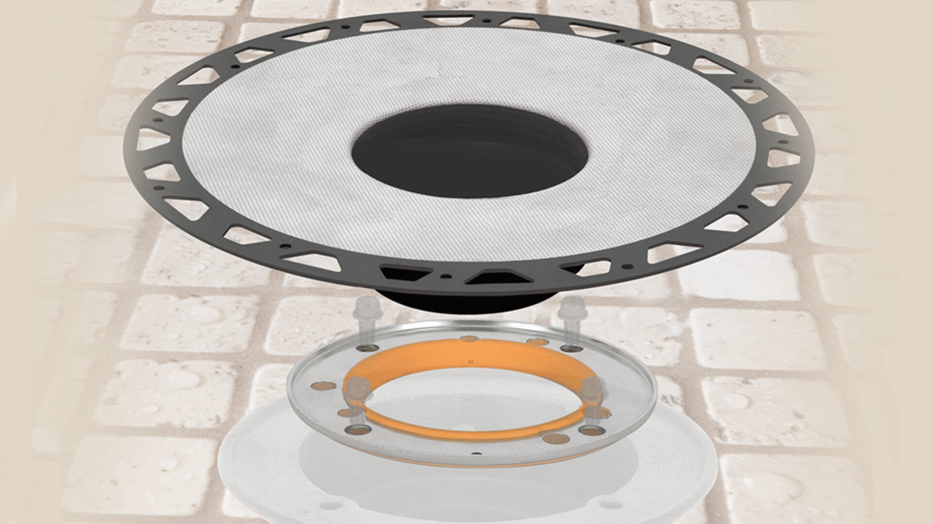 Schluter linear drain for tiled shower drainage system upgrades.
