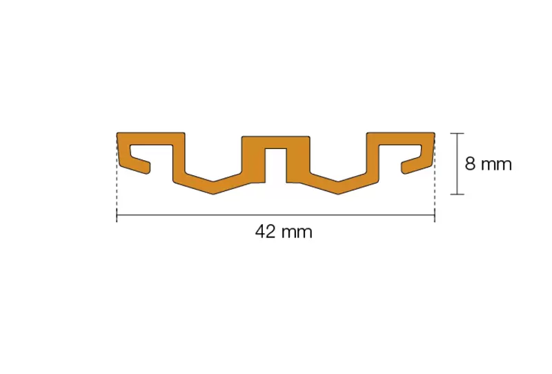 Genomskärningsritning KERDI-LINE-VARIO-WAVE 7