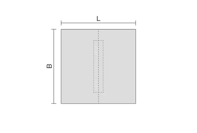 Rysunek przekrojowy KERDI-SHOWER-LT 2