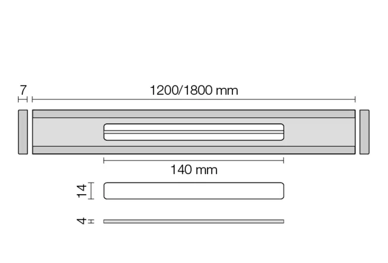 Genomskärningsritning KERDI-LINE-VARIO-COVE 6
