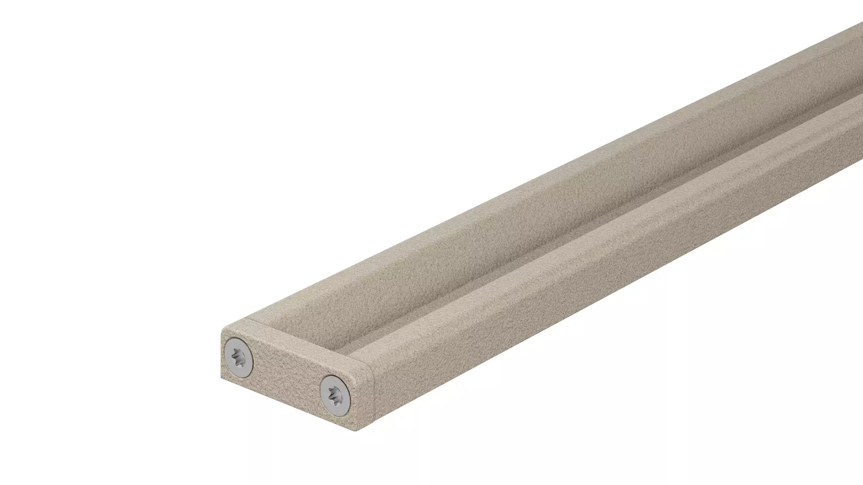 Douchegoot Schl&uuml;ter-KERDI-LINE-VARIO COVE in structuur-gecoat aluminium TSC cr&egrave;me