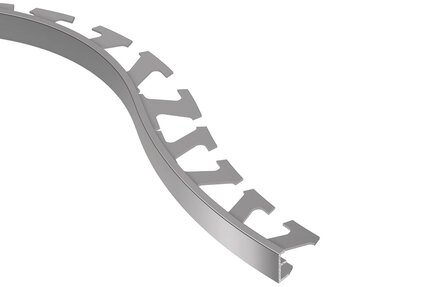 SCHIENE-RADIUS EDGE TRIM 9/16" ALUM