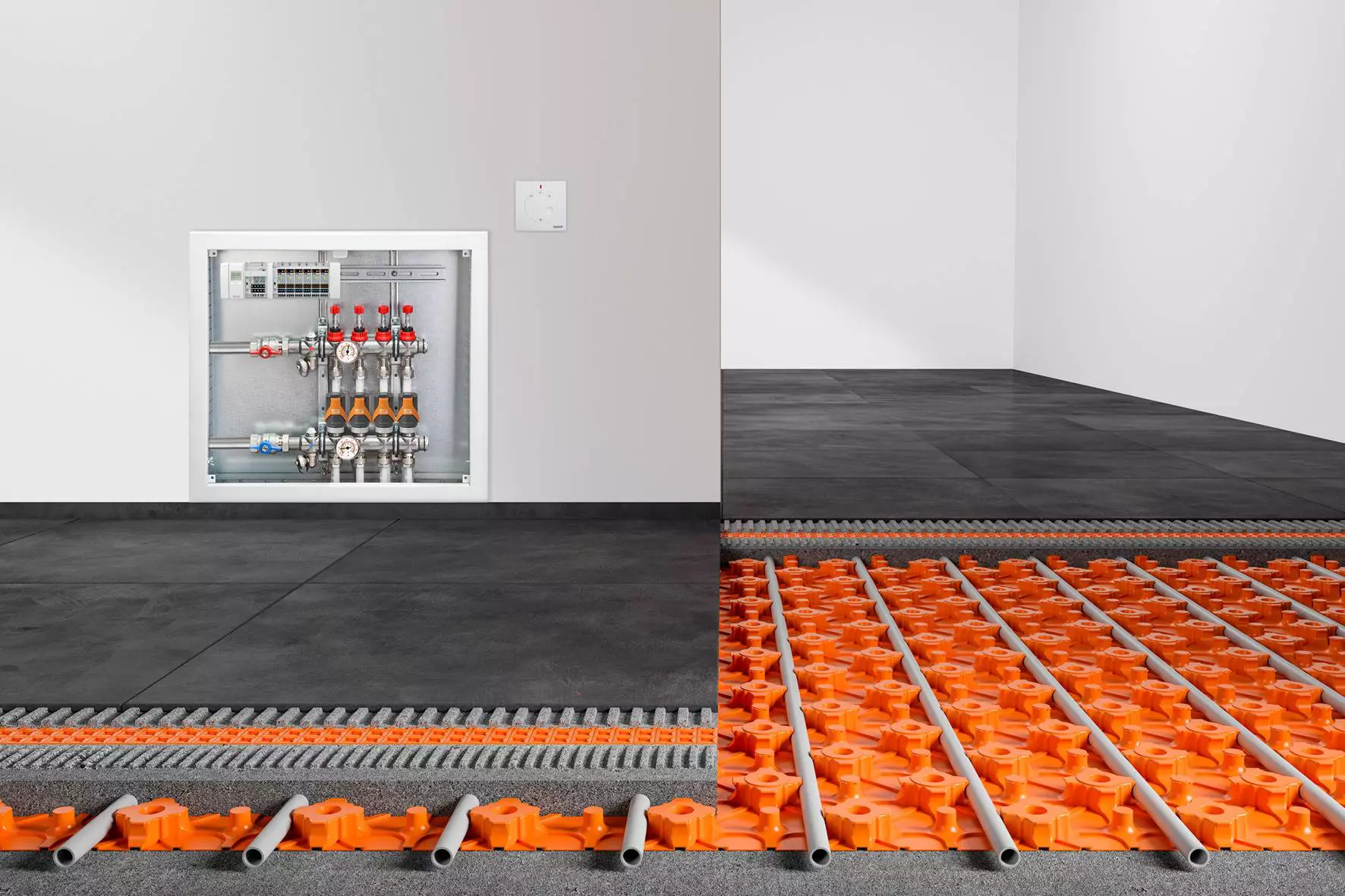 Systeemopbouw van Schl&uuml;ter-BEKOTEC-THERM