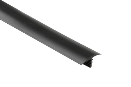 SHOWERPROFILE-WSC SEMI-CIRC LIP BLACK 8' 2-1/2"