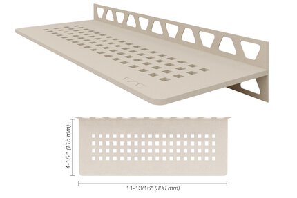 SHELF ESTANTE DE PARED RECTANG SQUARE CREMA