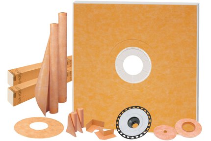 KERDI-SHOWER-KIT 72" X 72" ABS FLANGE 2"