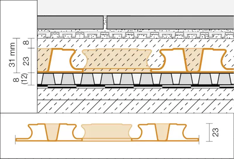 Genomskärningsritning BEKOTEC-DRAIN 2