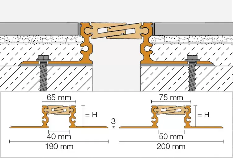 Cross-section drawing DILEX-STF 1