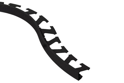 JOLLY-RADIUS EDGE TRIM 3/16" ALUM MATTE BLK