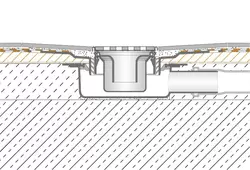 Genomskärningsritning KERDI-SHOWER-T 1