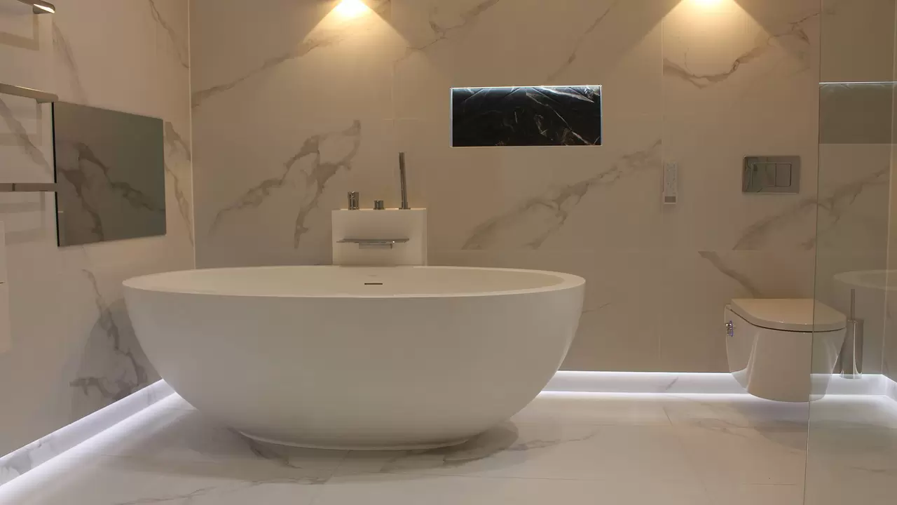 A selection of KERDI waterproofing products were used in this bathroom renovation