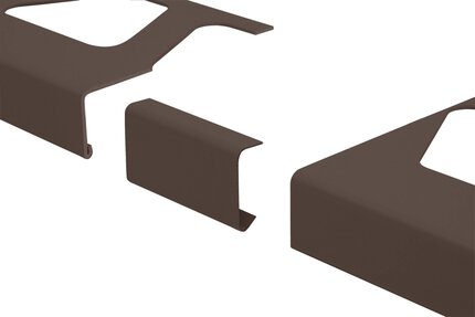 BARA-RW CONNECTOR 4-3/4" ALUM BLK BRN