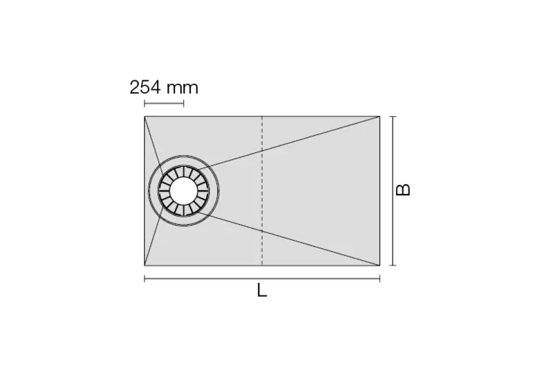 Genomskärningsritning KERDI-SHOWER-TS 2