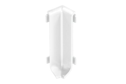 DESIGNBASE-SL IN CORNER 90° 3-1/8" ALUM MAT WHITE