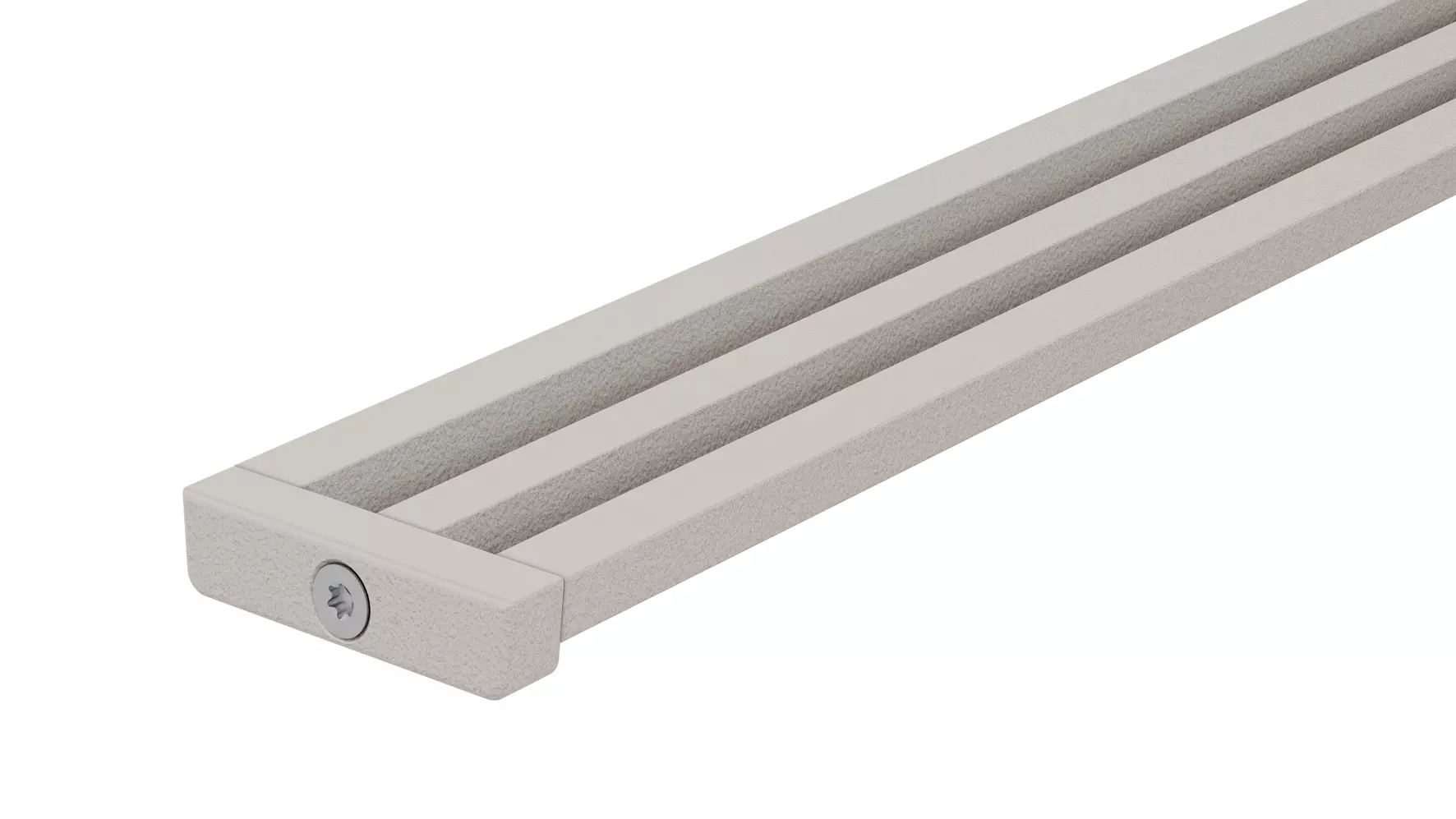 Douchegoot Schl&uuml;ter-KERDI-LINE-VARIO WAVE in structuur-gecoat aluminium TSBG beigegrijs