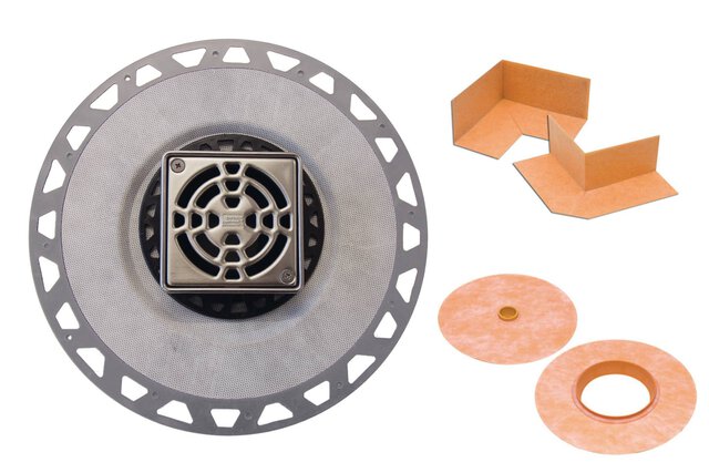 KERDI-DRAIN PVC 2" / CLASSIC 4" STN STEEL