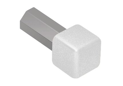 QUADEC COIN INT/EXT 3/16" ALUM BLANC MAT