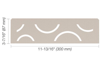 SHELF NICHO RECTANG CURVE CREMA