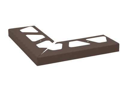 BARA-RW OUT CORNER 90° 2-3/16" ALUM BLK BRN