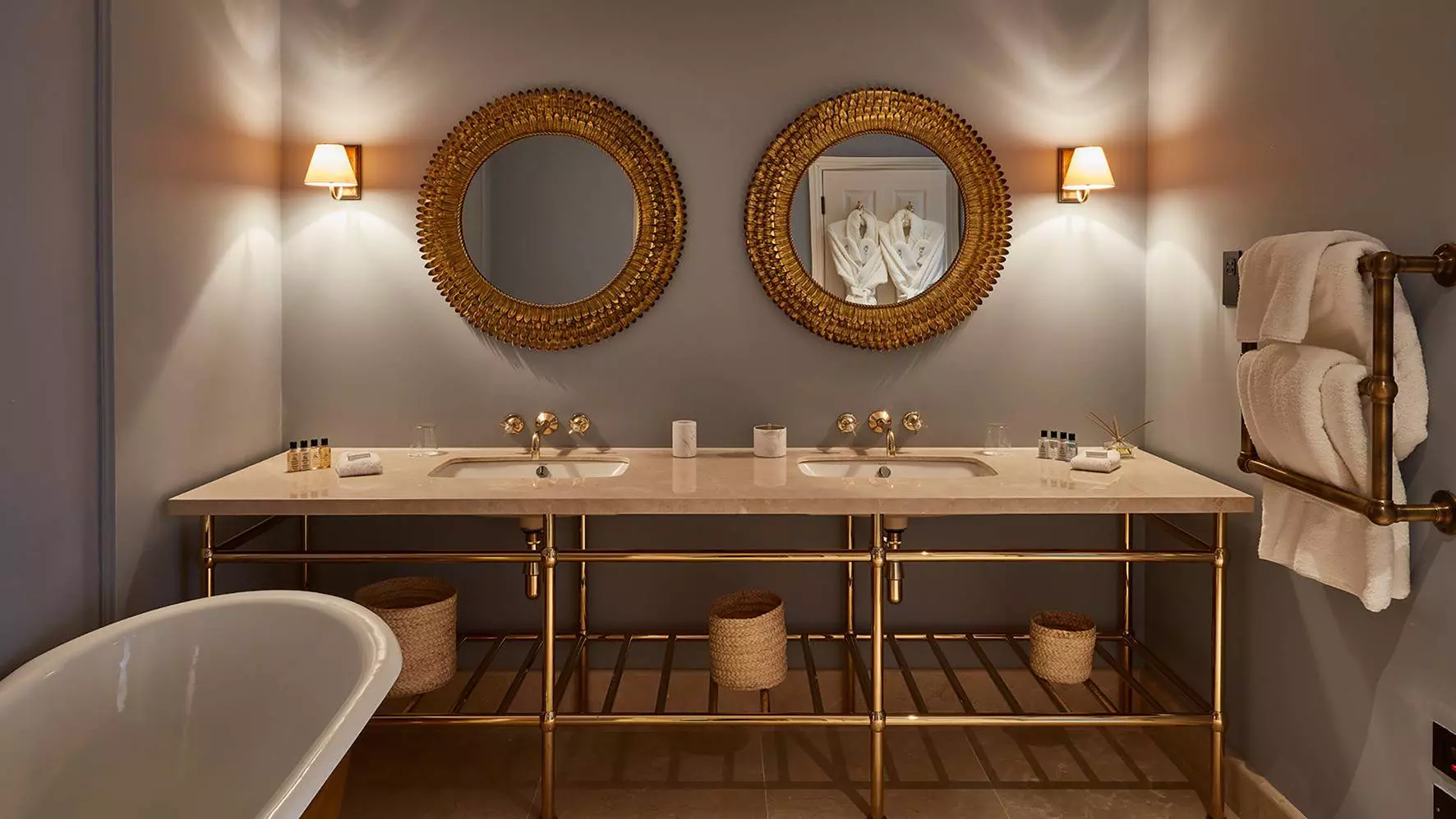 Bathroom at Lympstone Manor