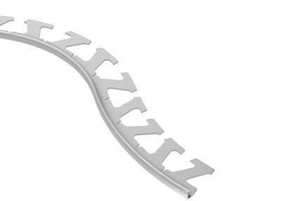 DECO-RADIUS 1/4"-LARGE 1/2" ALUM MAT
