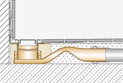 Genomskärningsritning KERDI-LINE-F 1