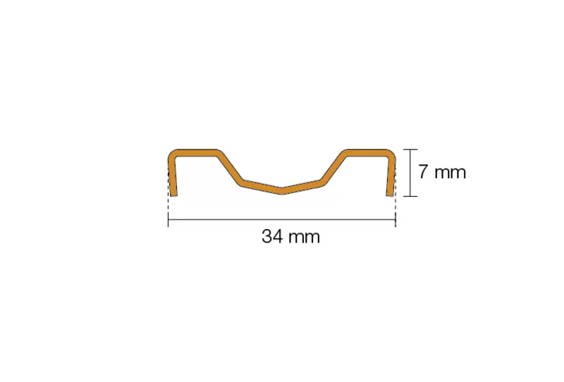 Genomskärningsritning KERDI-LINE-VARIO-COVE 8