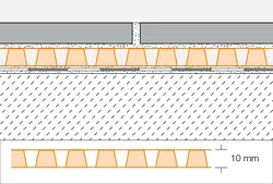 Genomskärningsritning DITRA-DRAIN 8 1
