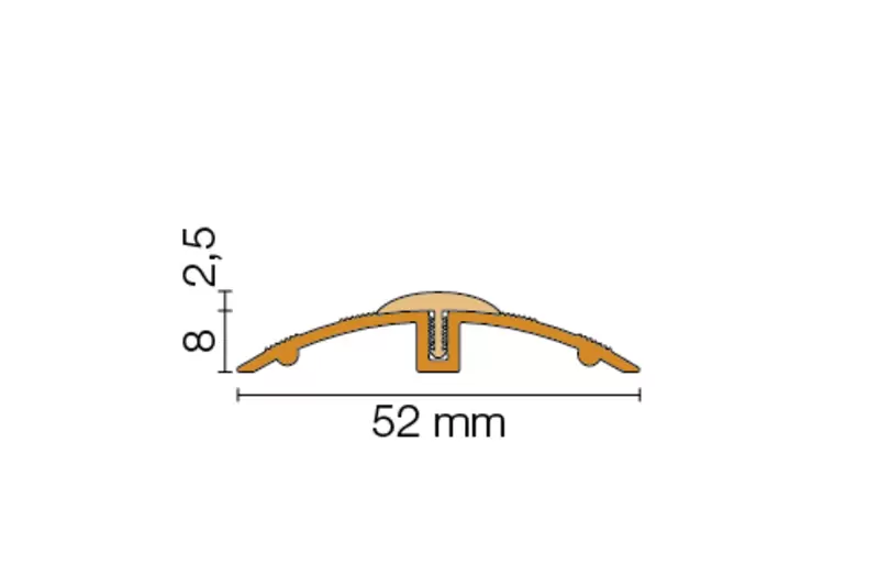 Genomskärningsritning SHOWERPROFILE-WSK 2